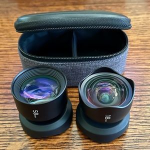 (Like New) Moment Tele 58mm and Wide 18mm Lens